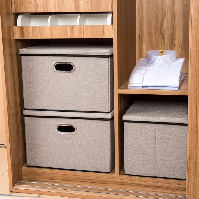 PRANDOM Large Foldable Storage Bins