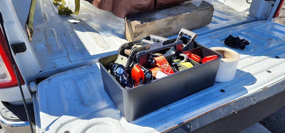 Enjoy Organizer- Commercial Large Portable Caddy Stackable Carry Caddy, Black...