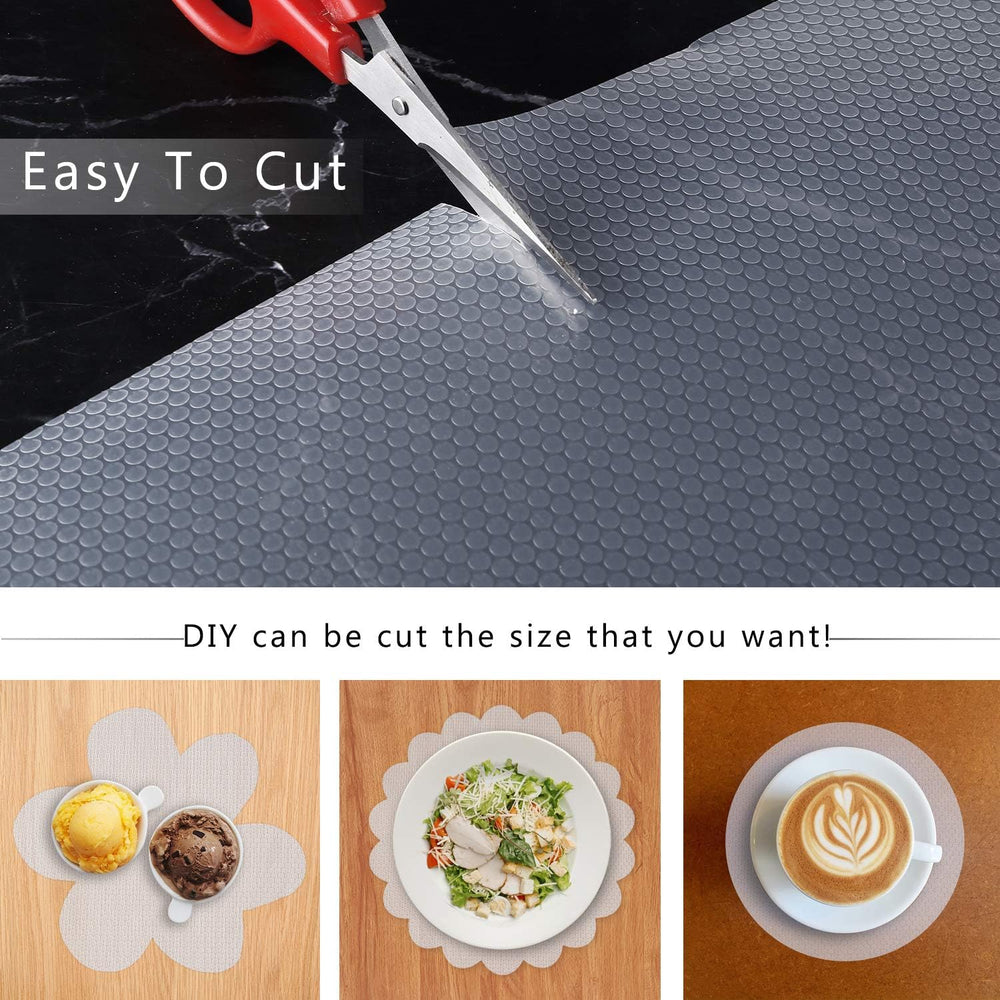 Shelf Liner Kitchen Cabinet Drawer Mat, 23.6"W x 236.2"L Non Adhesi...