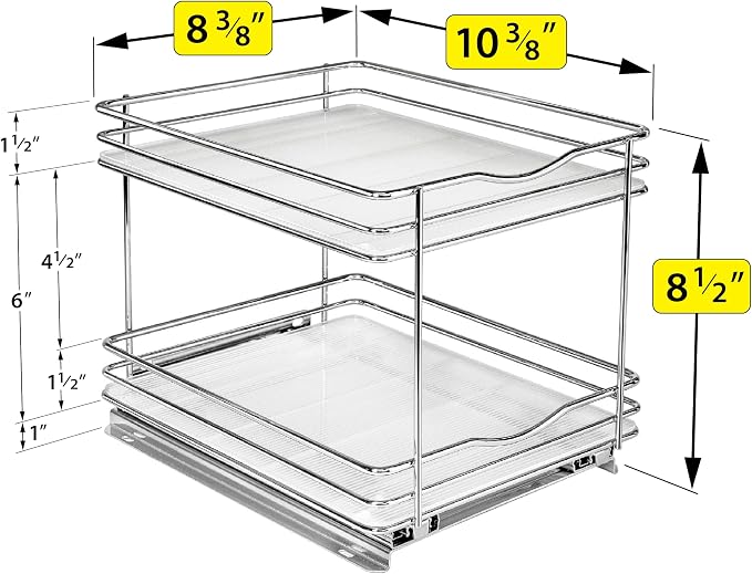 LYNK PROFESSIONAL® Pull Out Spice Rack Organizer