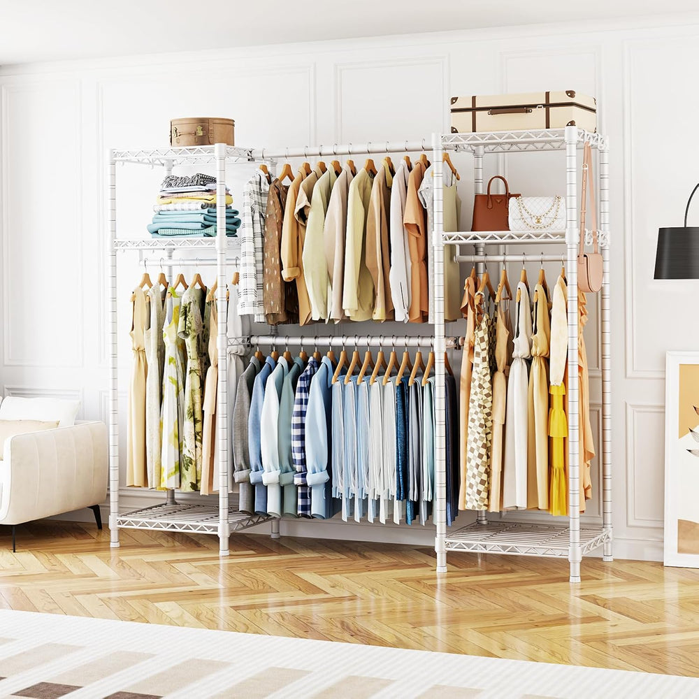 Ulif E7 Heavy Duty Garment Rack, Metal Clothing Racks for Hanging Clothes