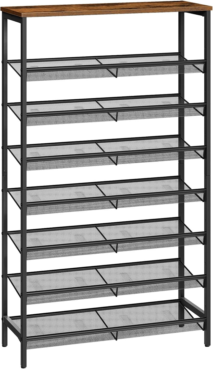 HOOBRO Shoe Rack for Entryway, 8-Tier Shoe Shelf, Large Capacity Shoe Storage...