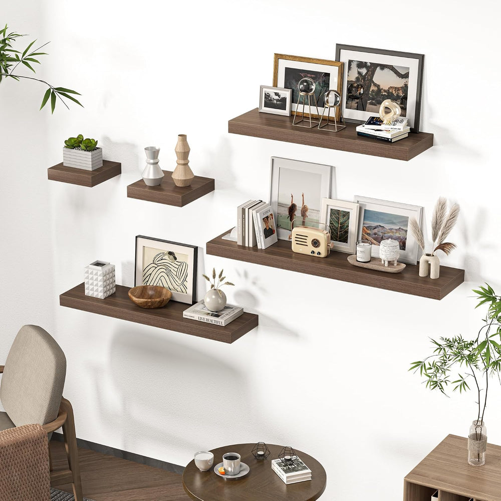 Square Floating Shelves for Wall, 10"W x 10"D x 1.4"H, Set of ...