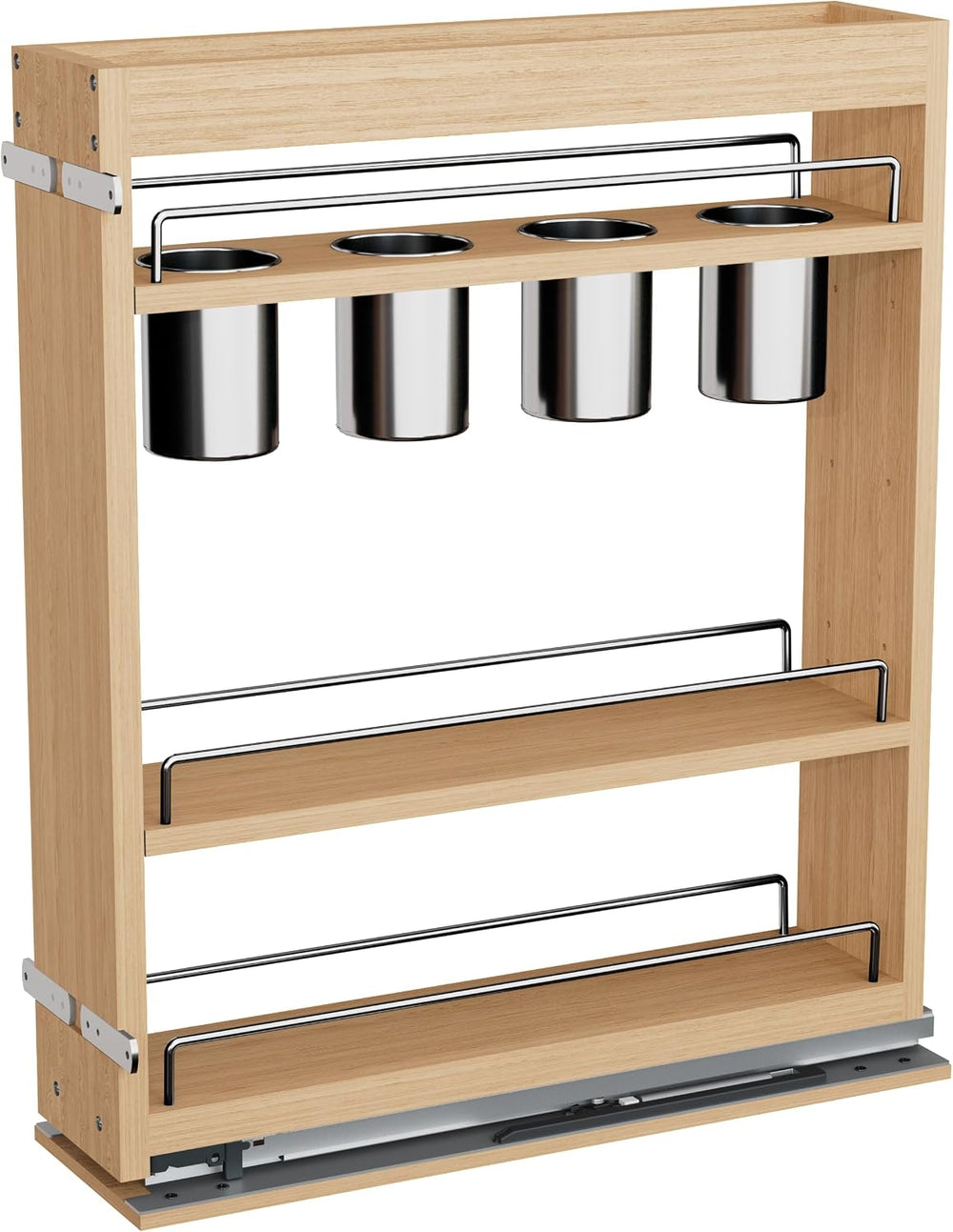 DINDON Pull Out Spice Rack Cabinet Organizer, (5" W x 21.9" D x 25....