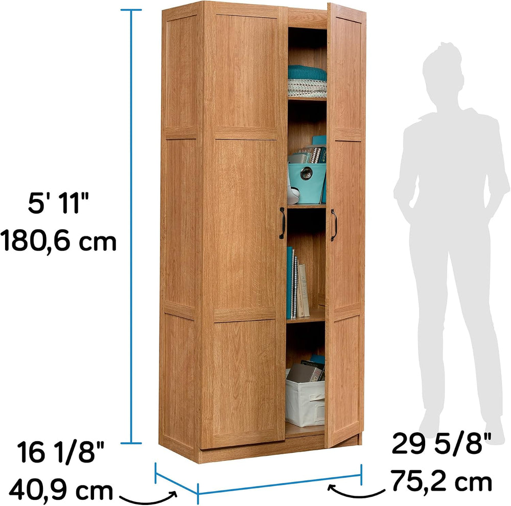 Sauder Select Storage Cabinet, Pantry Cabinet Kitchen Storage with Adjustable...
