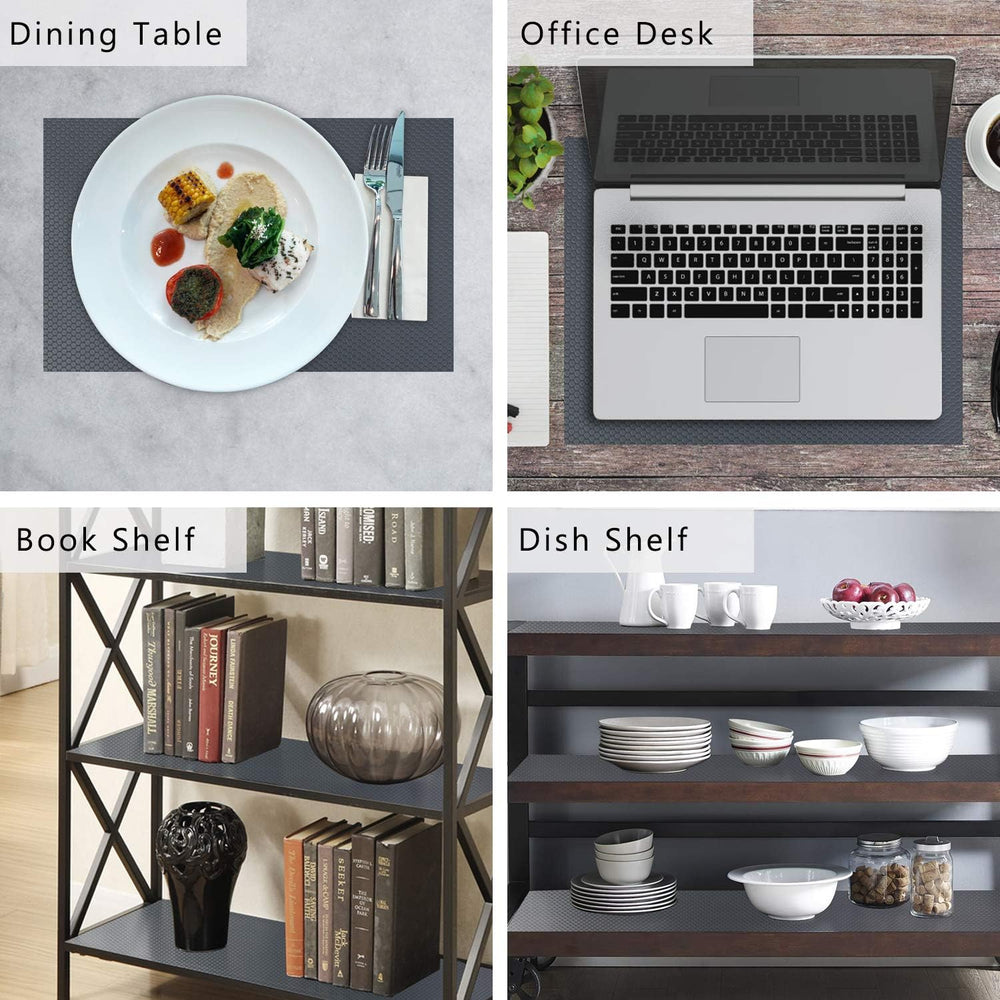Shelf Liner Kitchen Cabinet Drawer Mats, 17.5"W x 393.7"L Non Adhes...