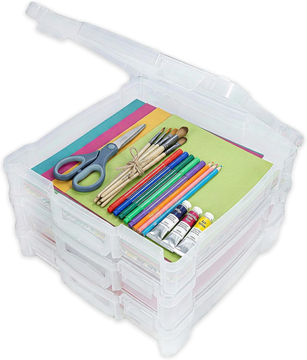 ArtBin 6913ZZ 12" x 12" Portable Art & Craft Organizer with Han...