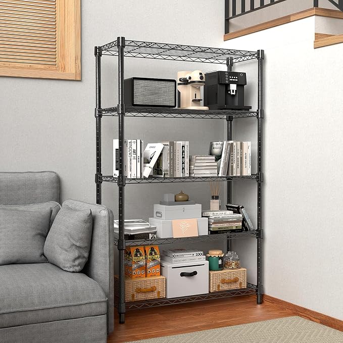 1250 lbs Storage Shelving Utility Shelving Unit 5-Tier Utility Shelving Unit