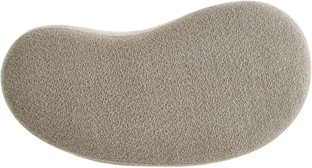 Modway Nimbus 48 Inch Curved Ottoman Bench in Oat - Soft Fabric Chenille Otto...