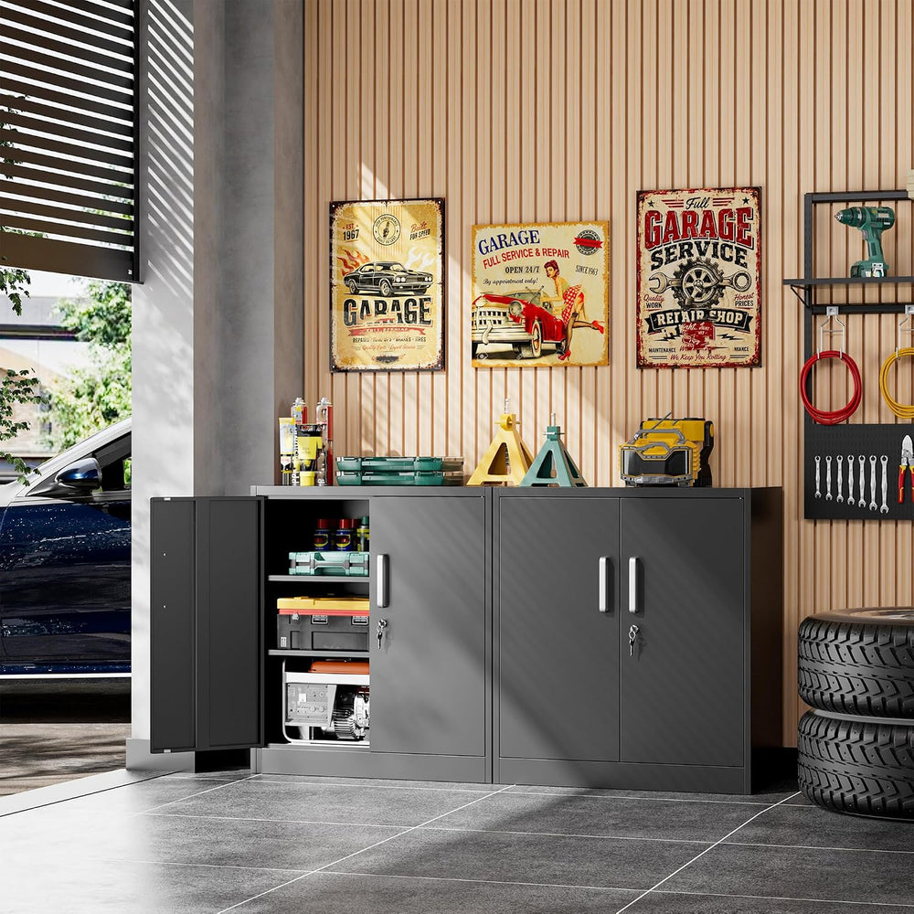 Garage Storage Cabinet, Durable Metal Storage Solution
