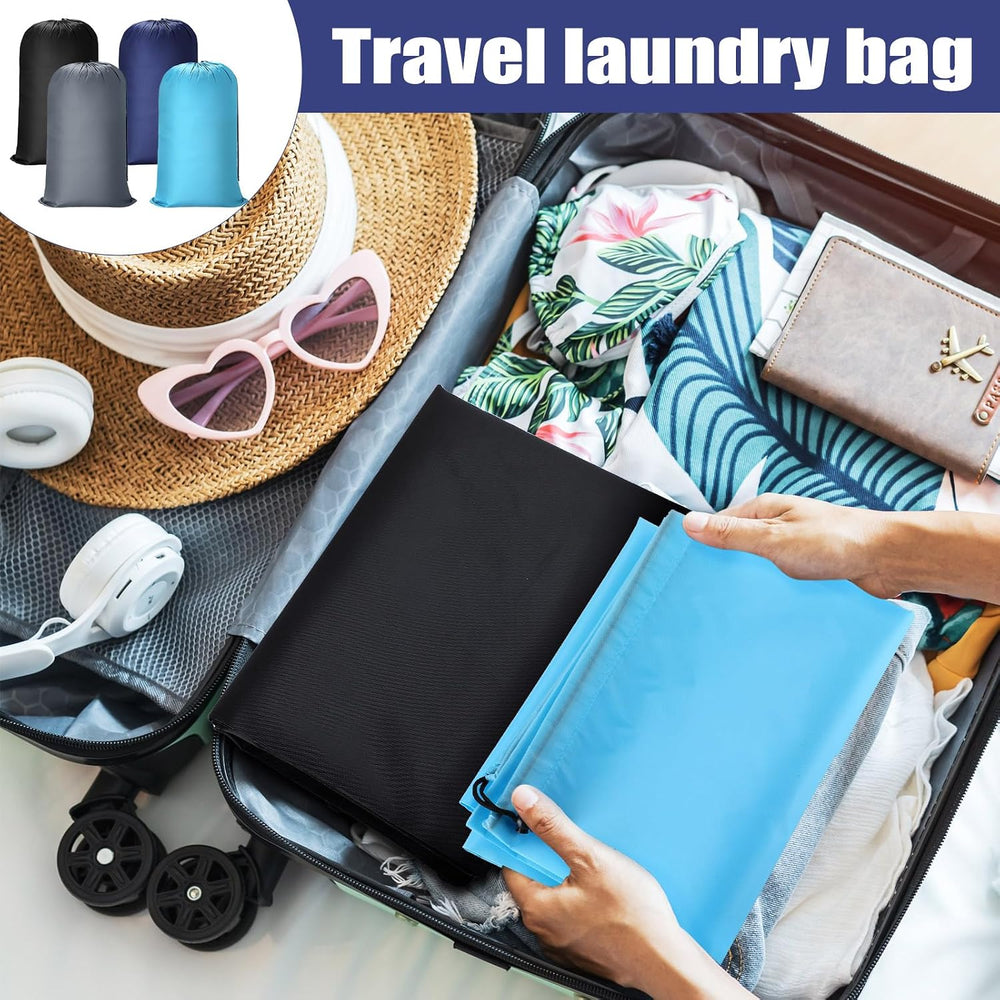 Nuogo 20 Pcs Large Laundry Bags Bulk, 38 x 24 Inch, 4 Solid Colors