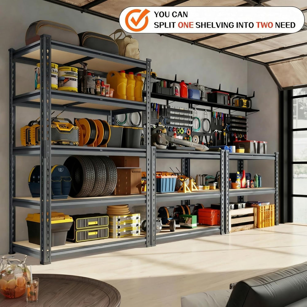 72" H ×46" W × 20" D Extra Wide Garage Shelving 3000 LBS Heavy...