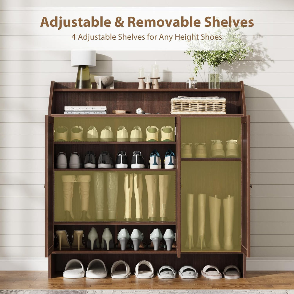 GarveeHome Shoe Storage Cabinet with 3 Doors