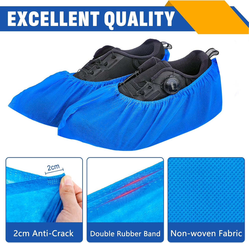 900 Pack(450 Pairs) Shoe Covers Disposable, Non-woven Fabric Shoes Covers
