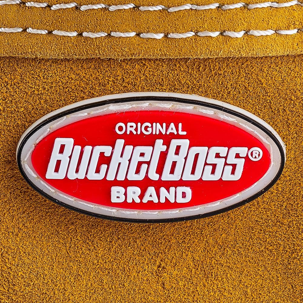 Bucket Boss 3 Tool Bag Suede Leather Tool Apron Tool Belt, with Sewn-On Belt ...