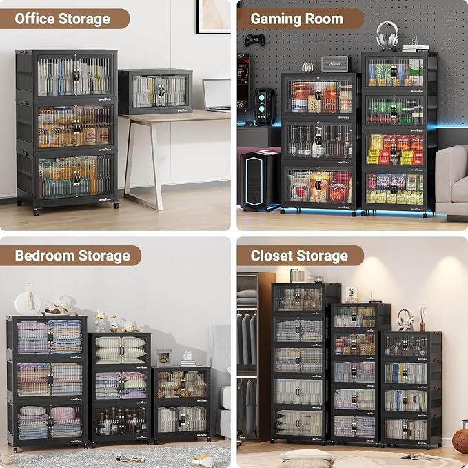 BROVIEW 240Qt Stackable Storage Bins