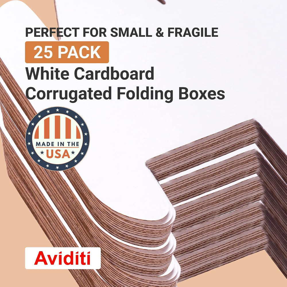 Box USA 888W Corrugated Cardboard Box 8" L x 8" W x 8" H, Whit...