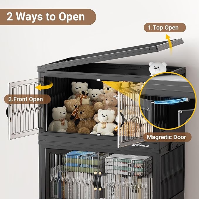 BROVIEW 600Qt Stackable Storage Bins