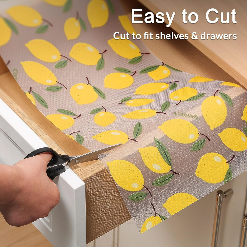 Cooyes Shelf Liner Non-Adhesive Cabinet Liner for Kitchen Drawer 11.8"x3...