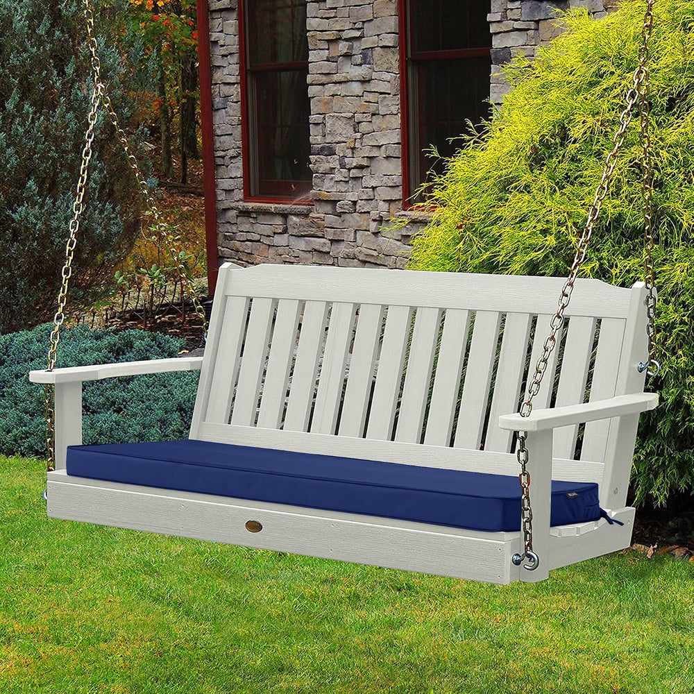 Outdoor Bench Cushions 48 x 18 Inch Thick Waterproof Porch Swing Cushions wit...