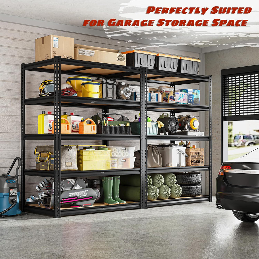ROOMFAVE Garage Shelving Heavy Duty, 5 Tier,72" H x 35.56" W x 16&q...