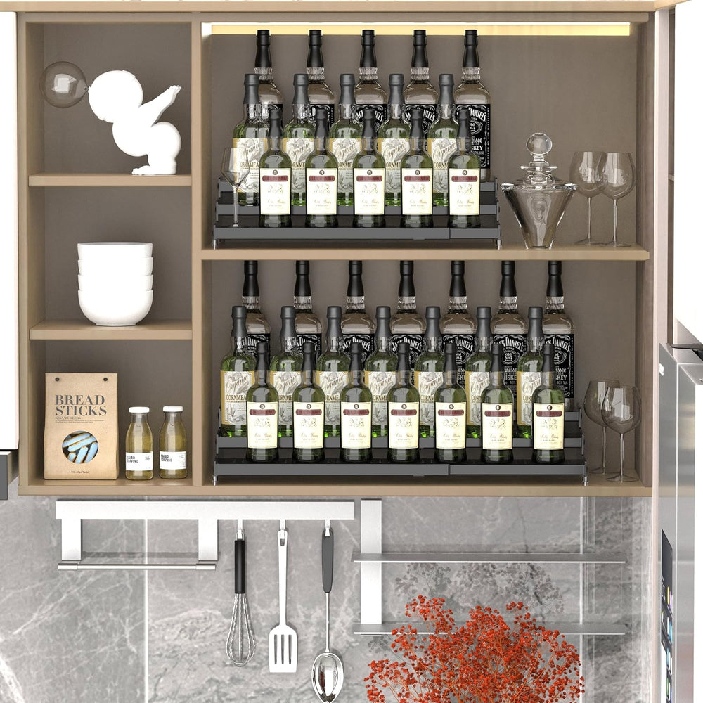 Jojocross Metal Spice Rack Organizer for Cabinet, 3 Tier Expandable Spice Sto...