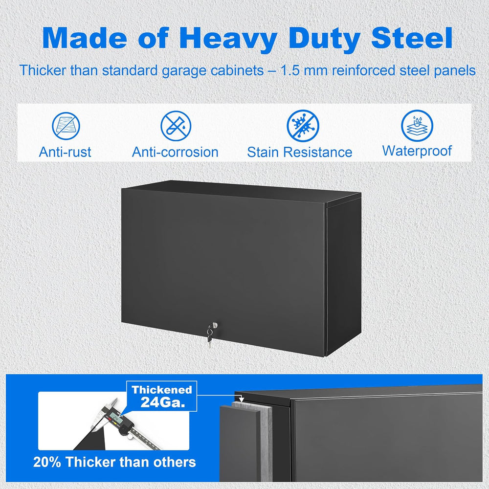 Polup 20" Metal Garage Wall Cabinet with Door and Adjustable Shelf
