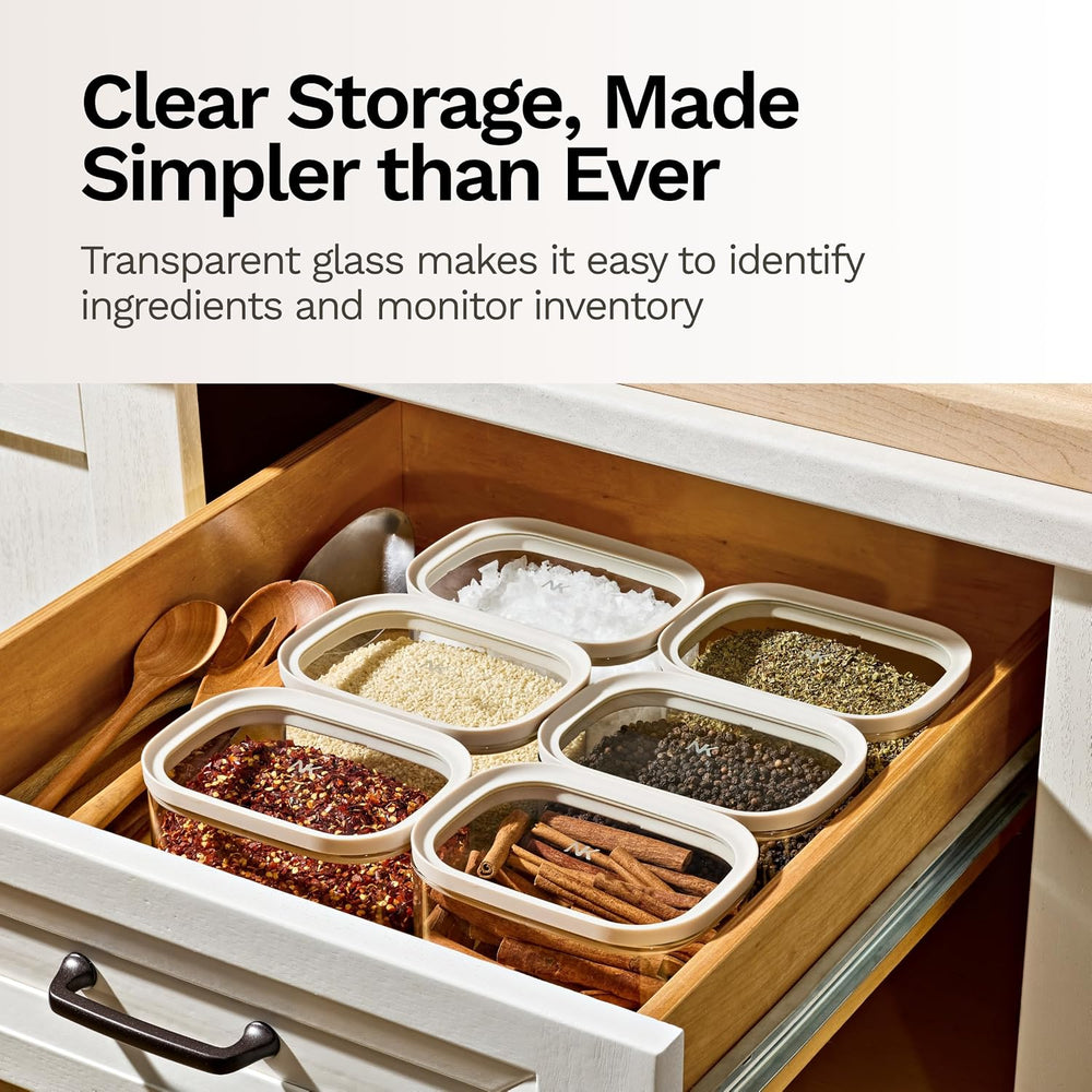 Naked Kitchen 20-Piece Food Storage Containers with Lids – Stackable BPA-Free...