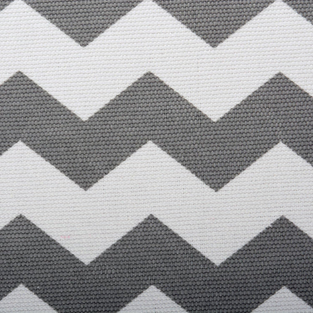 DII Collapsible Polyester Storage Cube, Chevron, Gray, Large