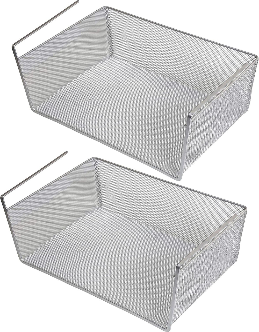 YBM Home Under Shelf Basket (2-Pack) Mesh Stainless Steel Storage Under Cabin...