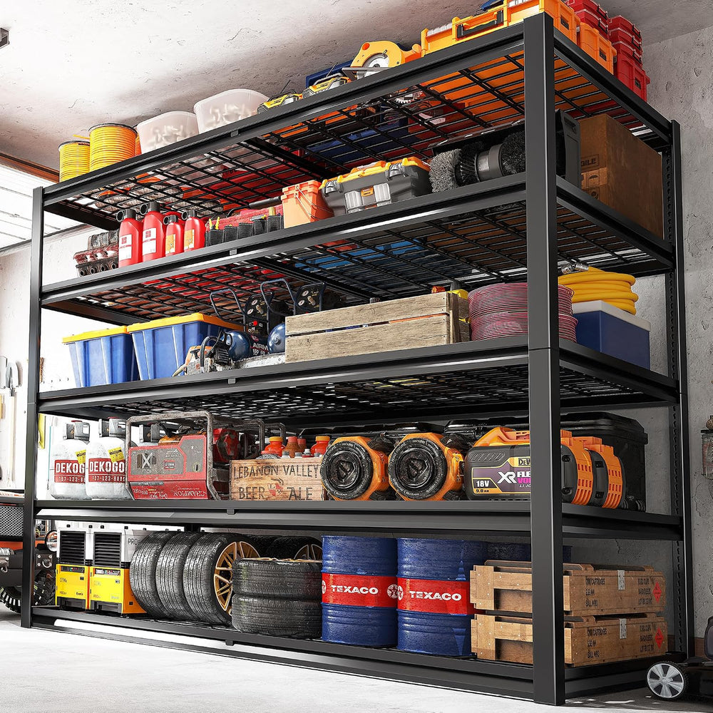 REIBII 55.2'' W x 78.2'' H x 26'' D, 5-Tier Metal Gar...