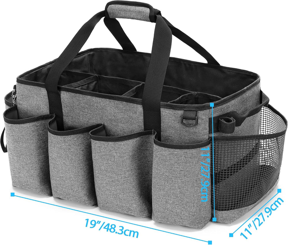 Extra-Large Cleaning Caddy with Handles & Multi Pockets