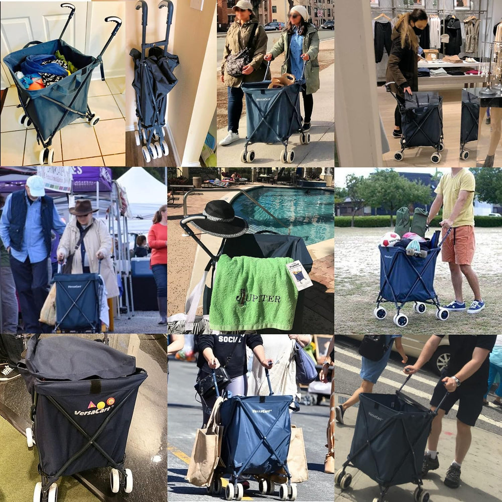 Versacart Transit -The Original Patented Folding Shopping and Utility Cart, W...