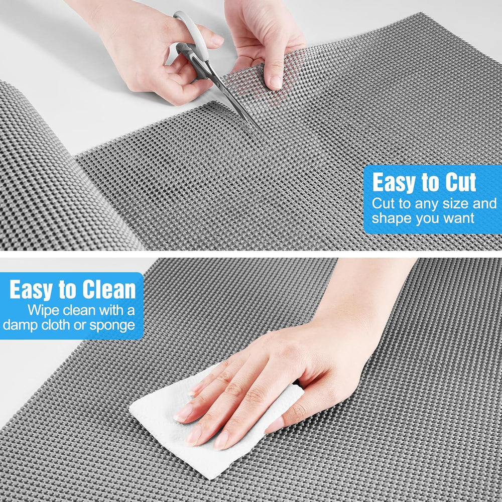 Drawer and Shelf Liner, Non-Adhesive Cabinet Liners for Kitchen Cupboard, Bat...