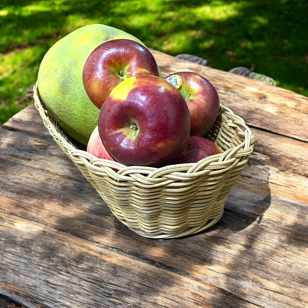 Set 3 of pcs Rattan Wicker Woven Serving Baskets for Bread, Fruit, French Fri...