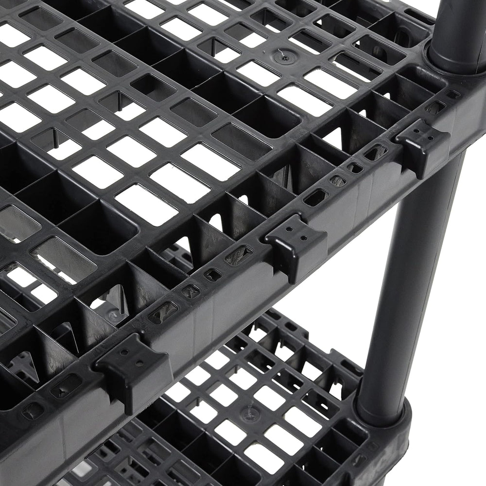 Gracious Living Knect-A-Shelf XL 5 Shelf Heavy Duty Storage Rack, 2 Pack