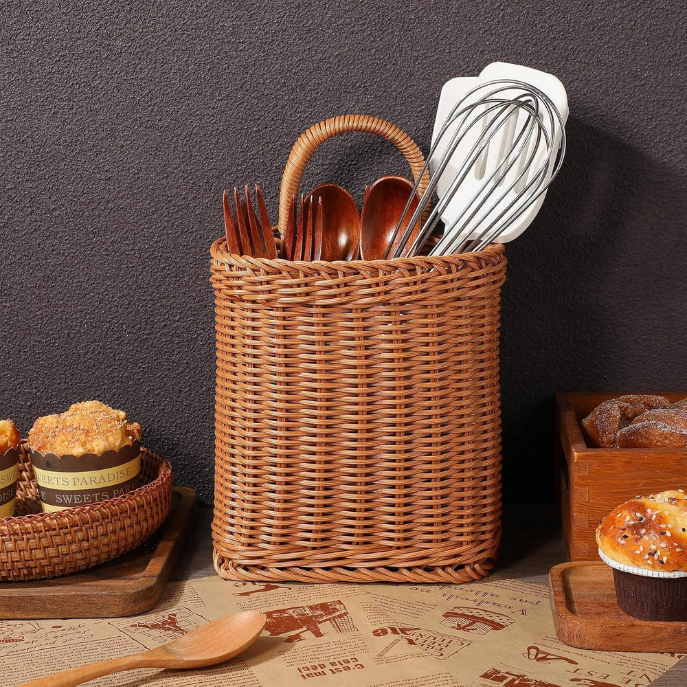 Handmade Woven Wall Hanging Basket 13X6X13 Inch Multifunctional Storage Conta...