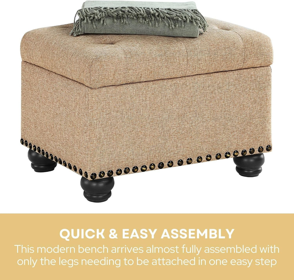 Convenience Concepts Designs4Comfort 5th Avenue Storage Ottoman 24" - Co...
