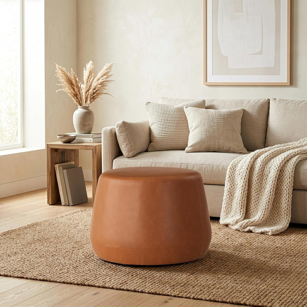 Studio Living Waverly 24" Thimble Ottoman, Urban Transitional, Fully Ass...