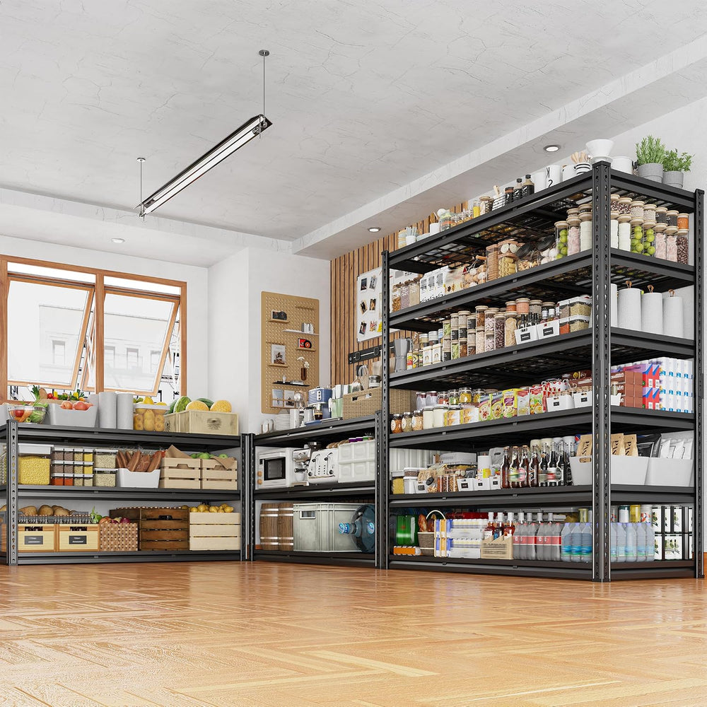 REIBII 6 Tier Heavy Duty Storage Shelving for Garage Basement Warehouse