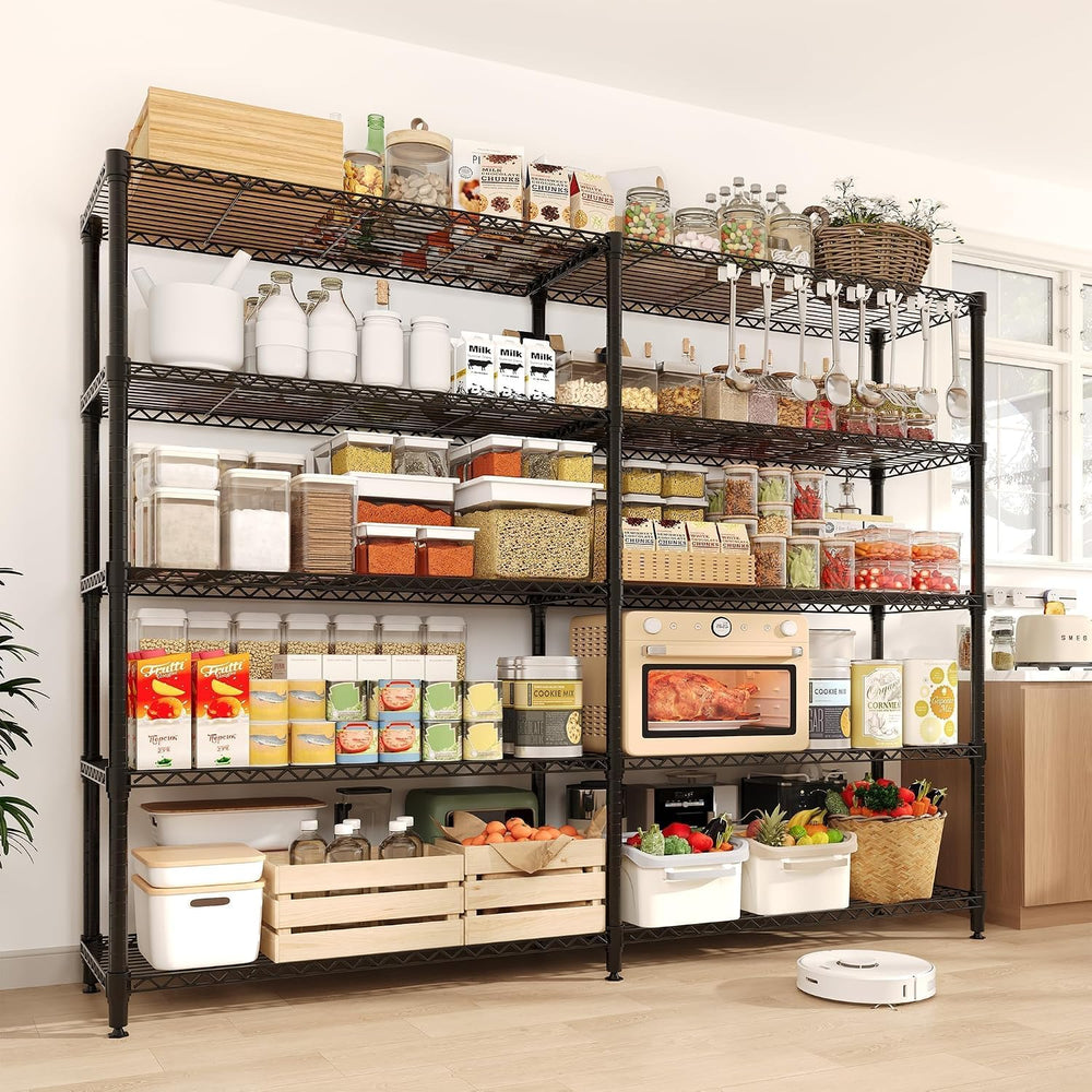 Garvee 5-Tier Storage Shelves 70" H Metal Garage Shelving Unit for Kitchen