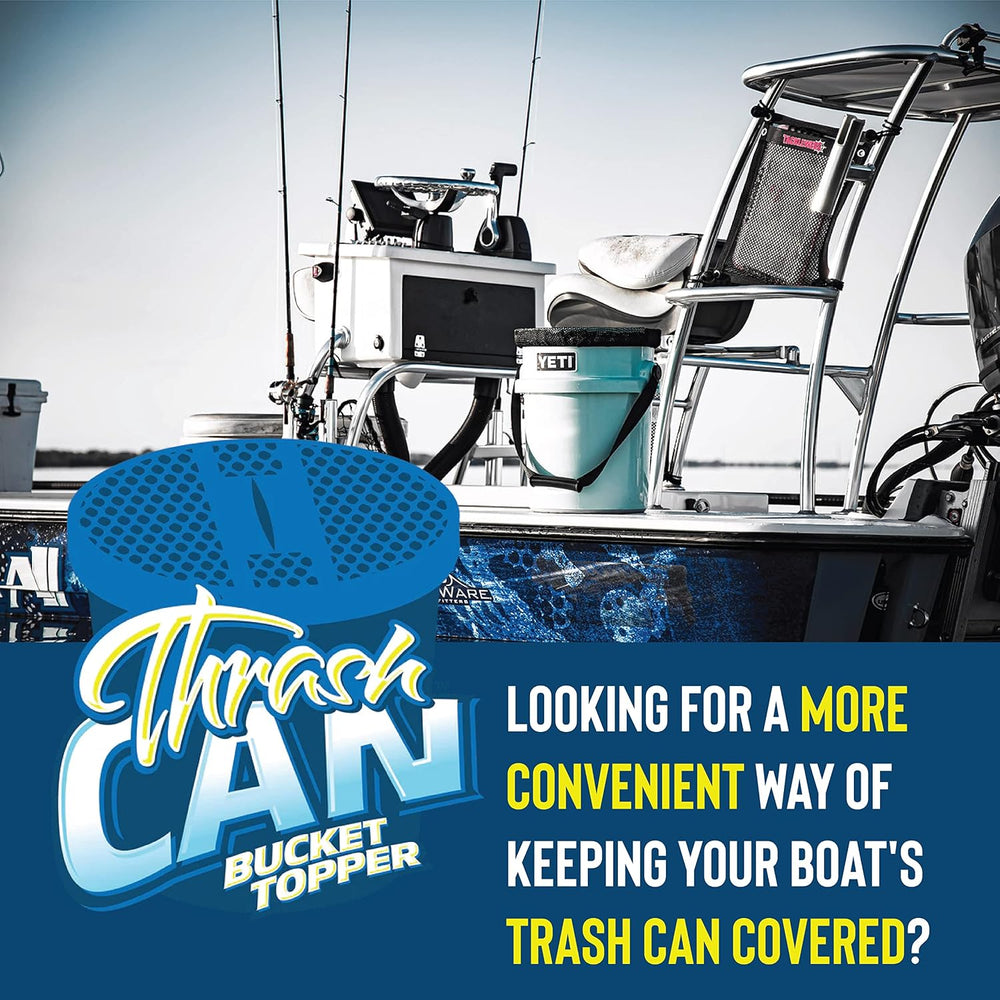 Bucket Cover - 5 Gallon Trash Can Cover Converter for Boat Buckets - Fishing ...