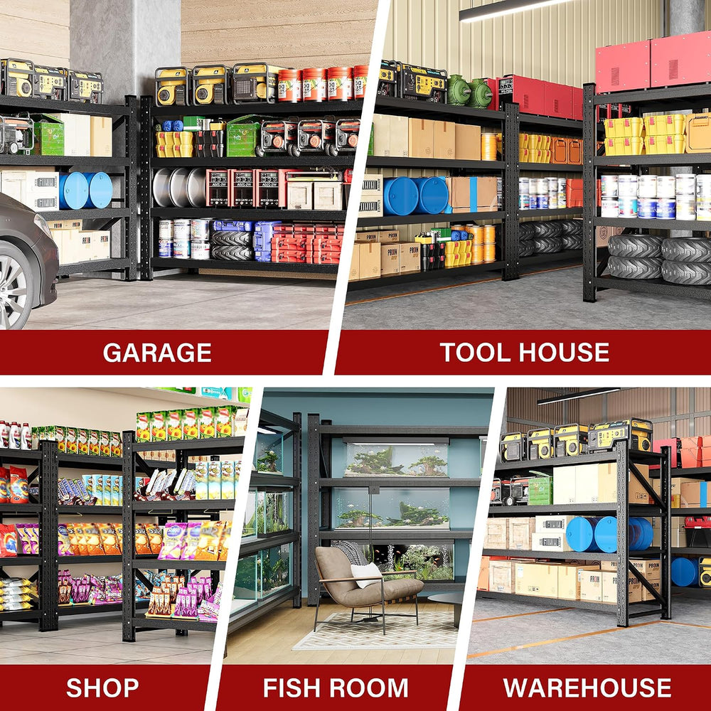 9000LBS Heavy Duty Garage Shelving Units,75" Wide & Deep Storage She...