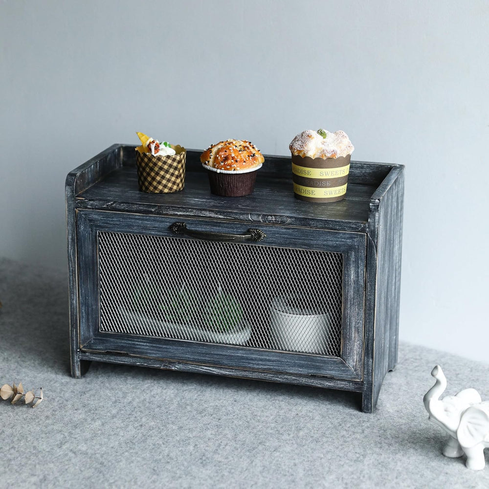 COLLECTIVE HOME - Storage Cabinet, Mini Countertop Cabinet, Wood Organizer fo...