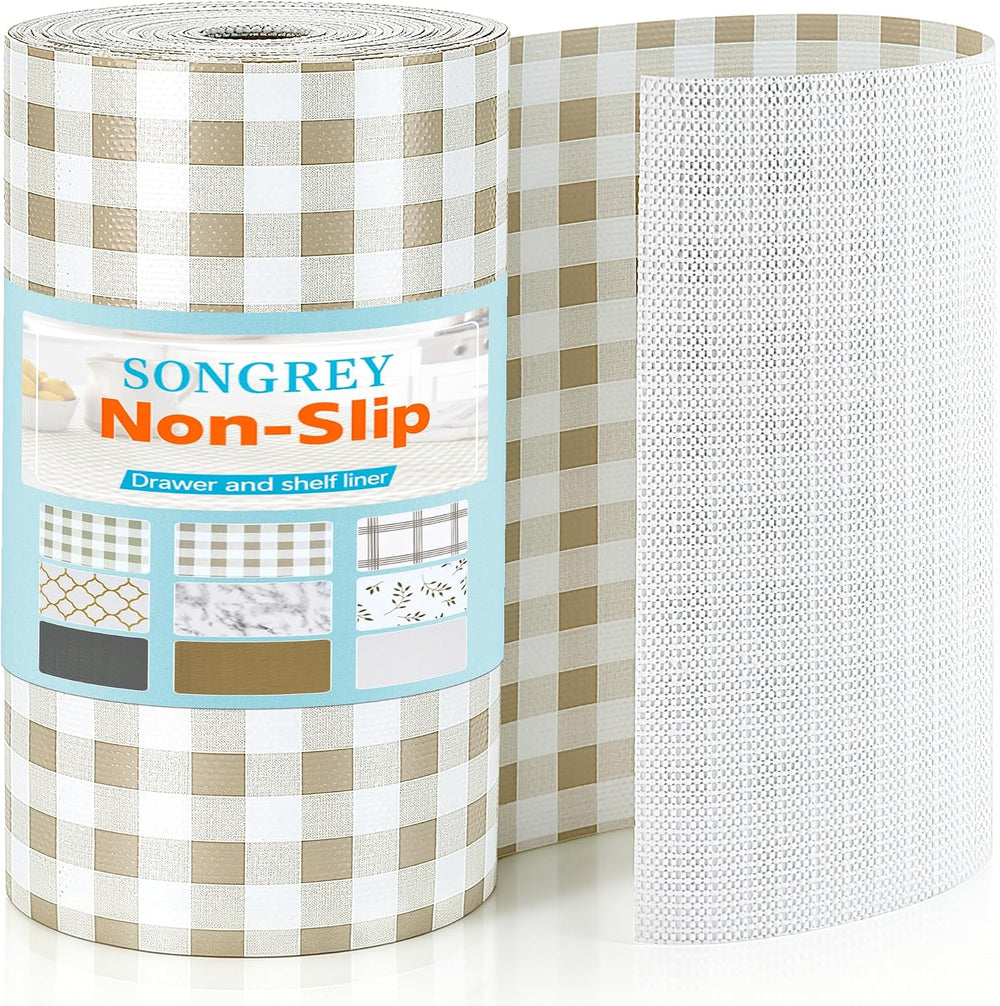 Songrey Non-Adhesive Shelf Liner & Cabinet Liner, 23.6" x 240"