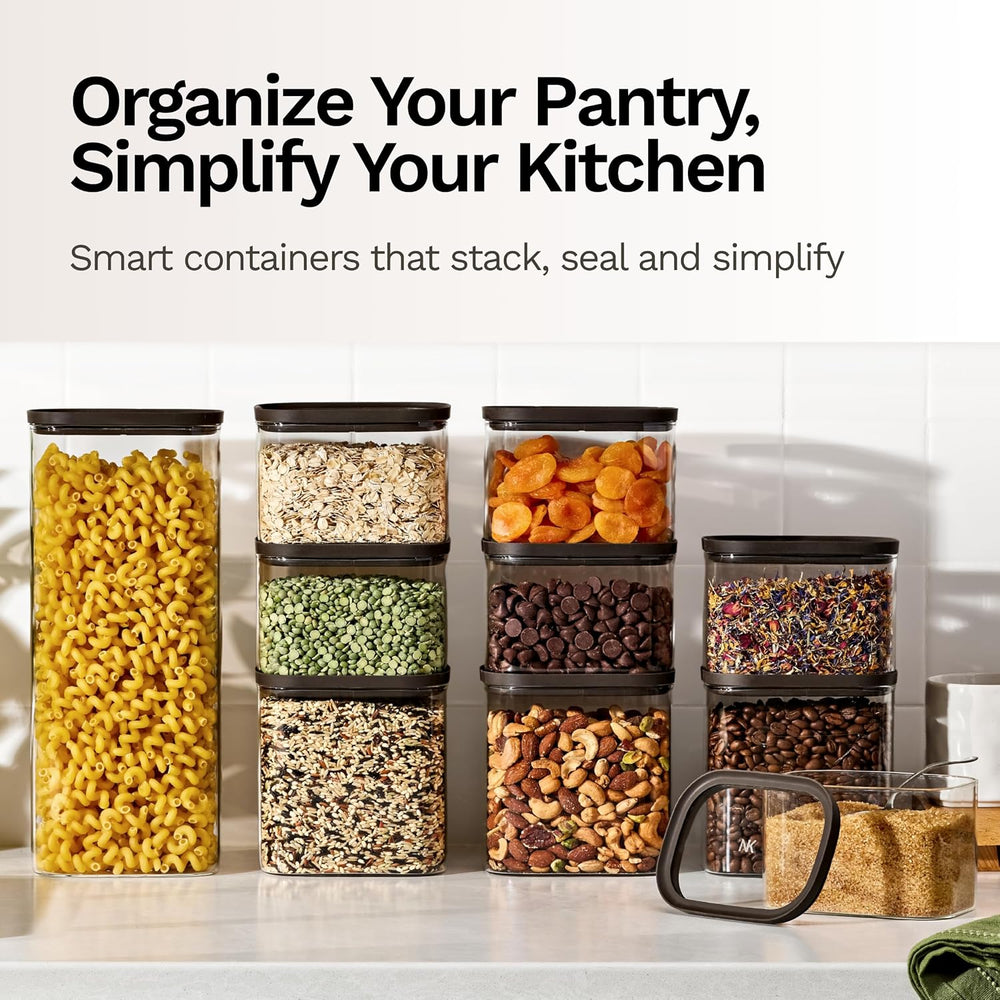 Naked Kitchen 20-Piece Food Storage Containers with Lids – Stackable BPA-Free...
