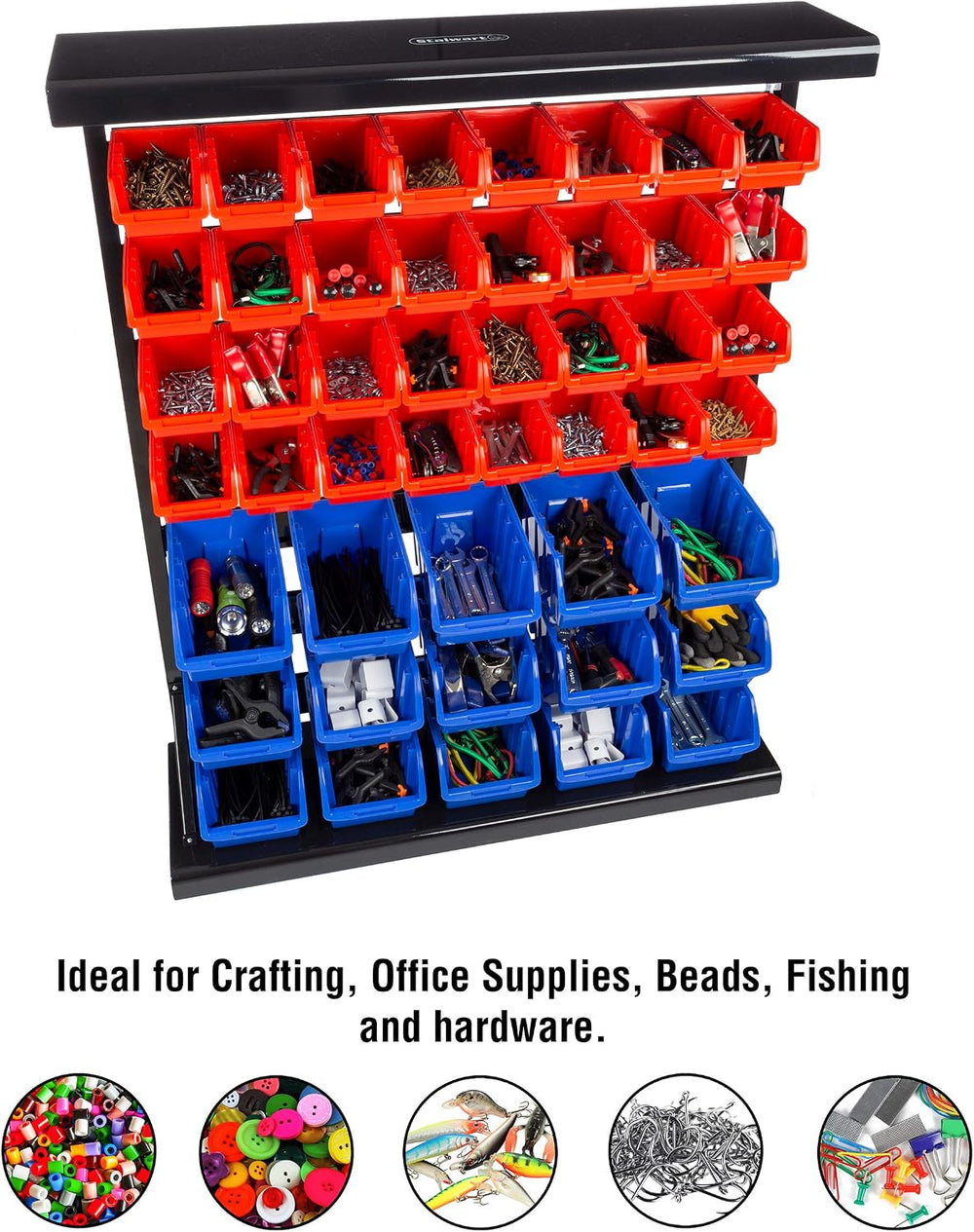 Stalwart 75-ST6079 orage Rack Organizer- Wall Mountable Container with Remove...