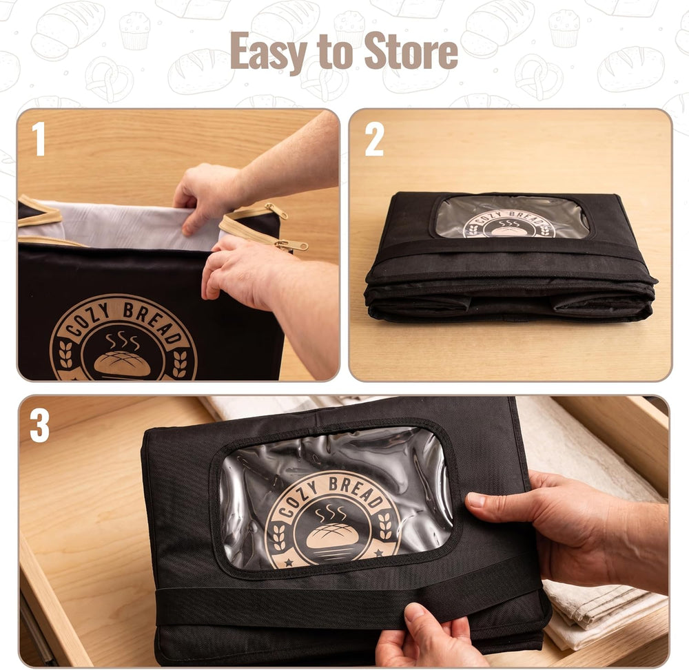 Cozy Bread® Proofer | Sourdough Proofing Box with Thermostat Control, Collaps...