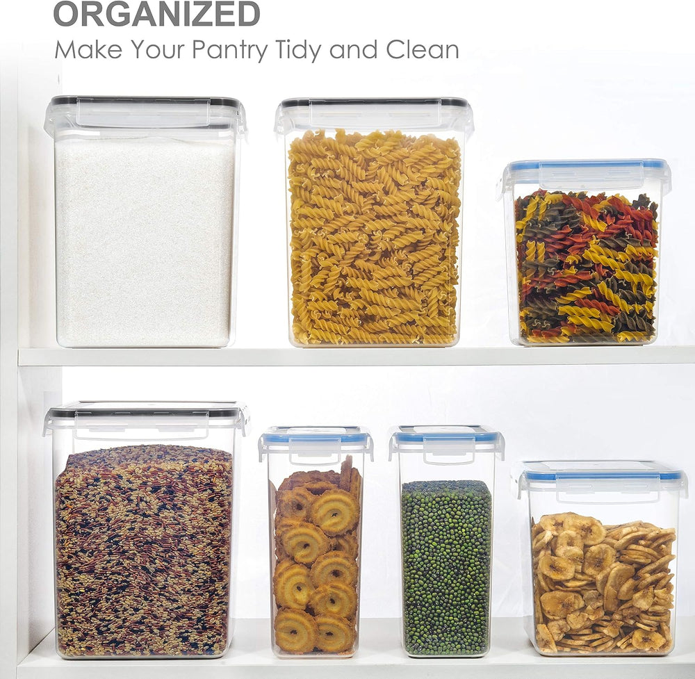 PANTRYSTAR Large Food Storage Containers with Lids Airtight 5.2L /176Oz, for ...