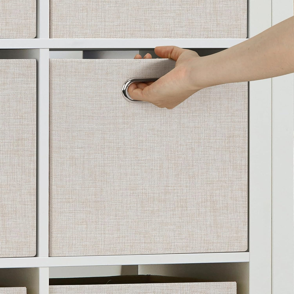 Posprica 15.12"x12.13"x12.01" Storage Cube Bins, Linen Decorat...